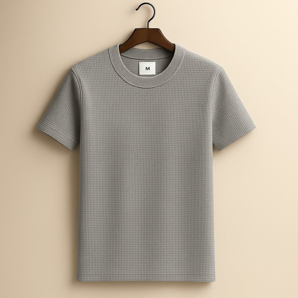 Bresson Waffle Knit Shirt (Brown S) - | Zavonix