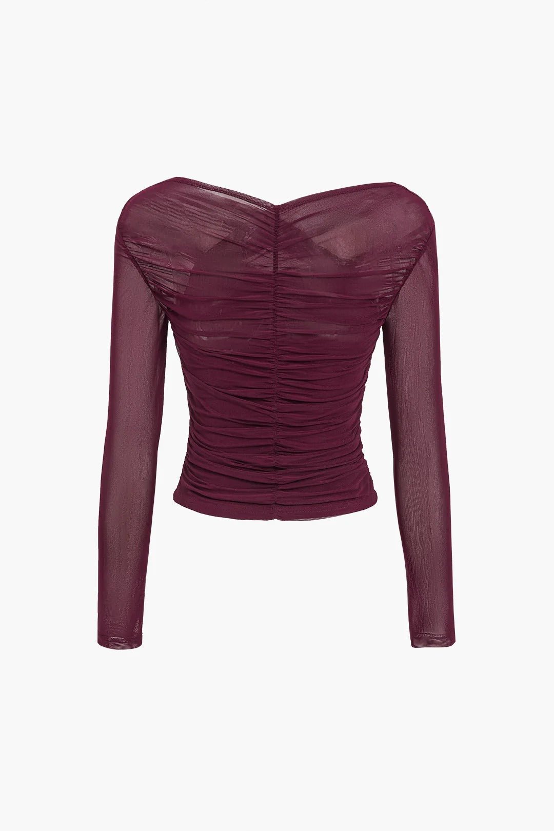 Brielle Ruched Mesh Top product image 4
