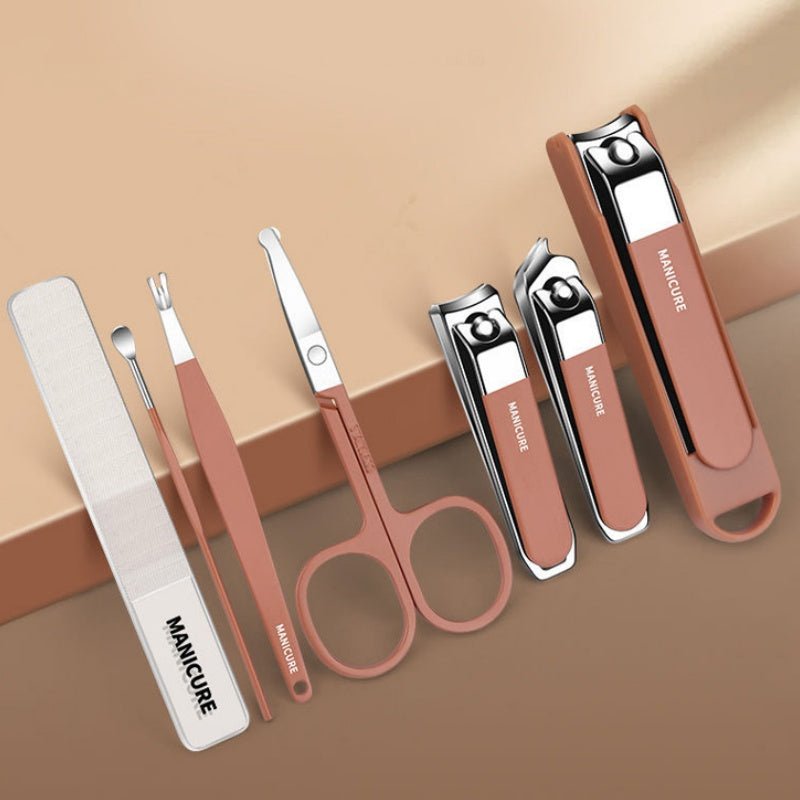 Bristol Manicure Set | 7-Piece Men's Grooming Kit, Carbon Steel 1