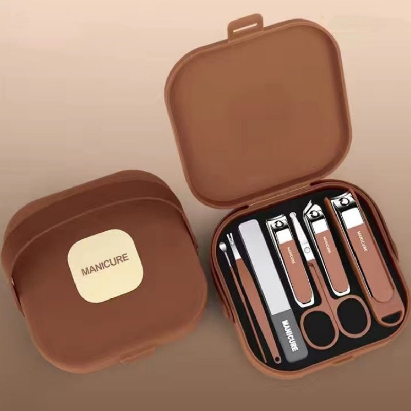 Bristol Manicure Set | 7-Piece Men's Grooming Kit, Carbon Steel 0