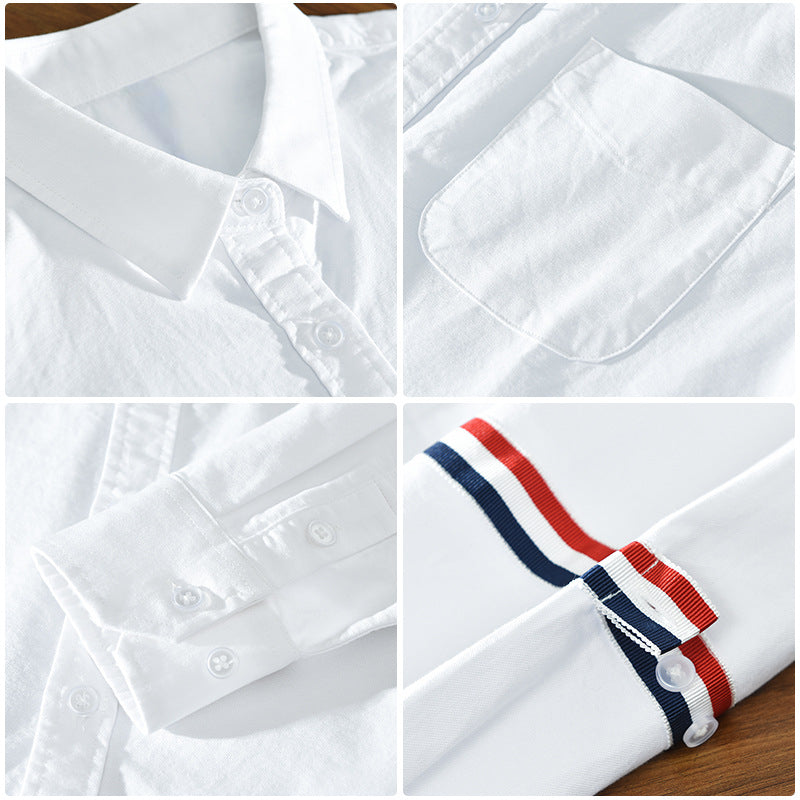 Liora — Lightweight Gossamer Linen Shirt with Modern Stripes