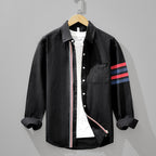 Elyric Stripe Linen Shirt — Lightweight Breathable Lean Fit Shirt