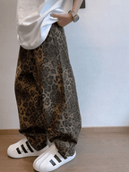 Cheetah Pattern Denim Pants for Men (Animal XS) - | Zavonix