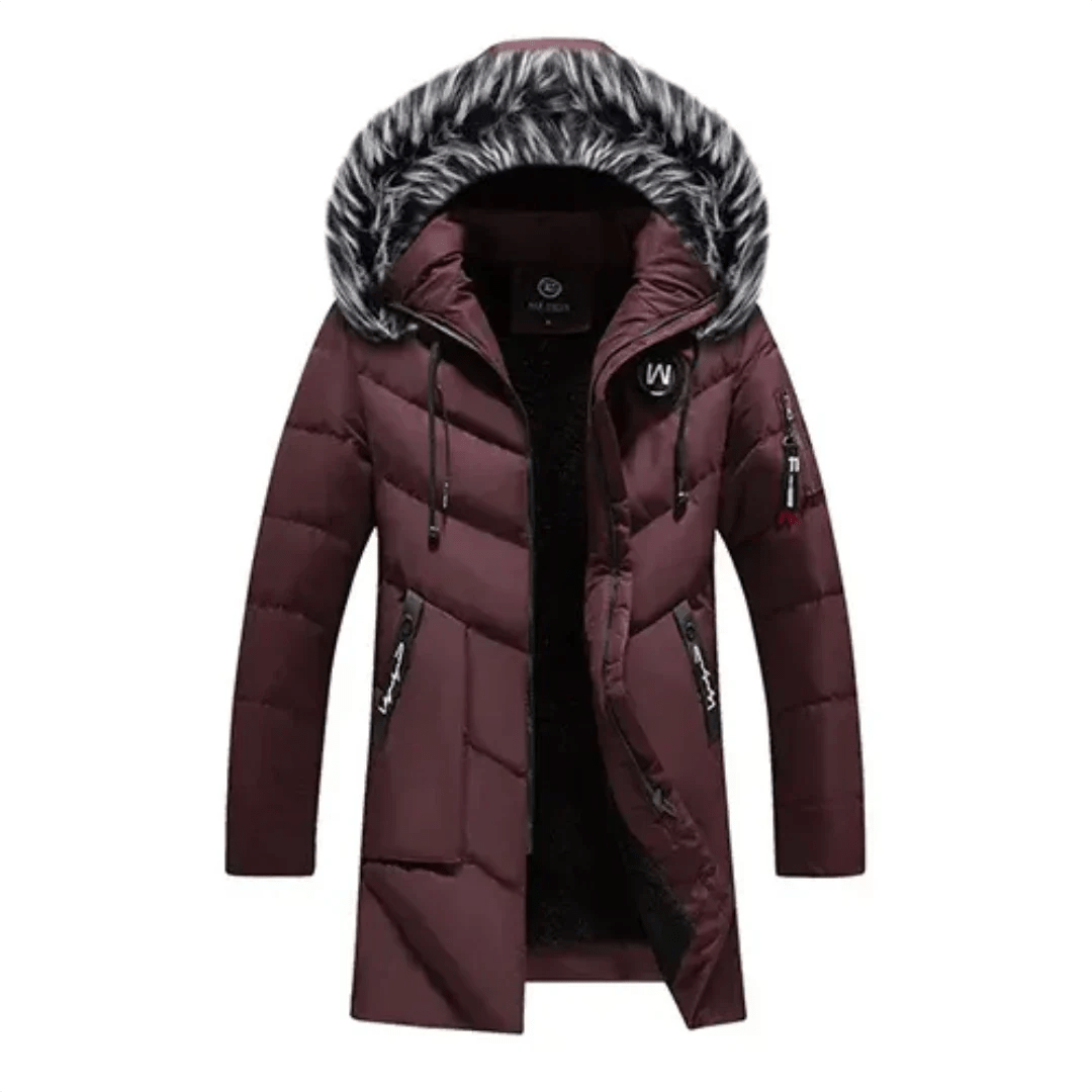 Caden Men's Puffer Jacket | Warm Lining, Casual Style 0
