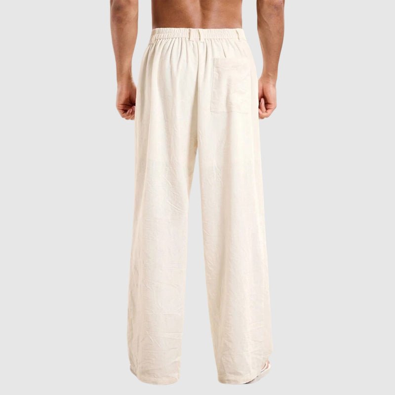 Cala Breeze Sunlit Style Trousers (Black S) - Linen Pants | Zavonix