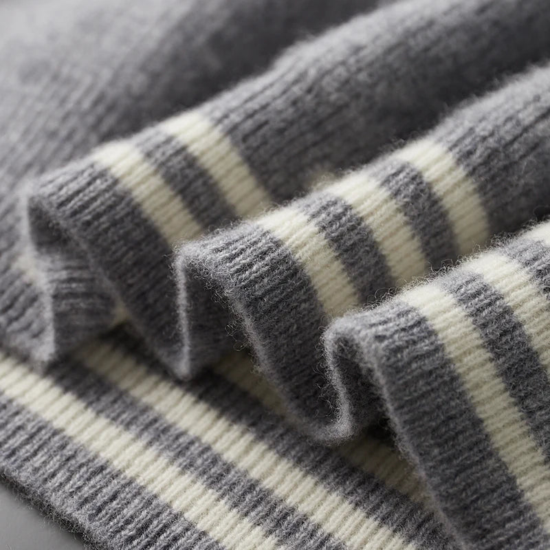Caldenmer — Men's Merino Wool Sweater with Soft Warmth and Breathability (Gray S) - | Zavonix