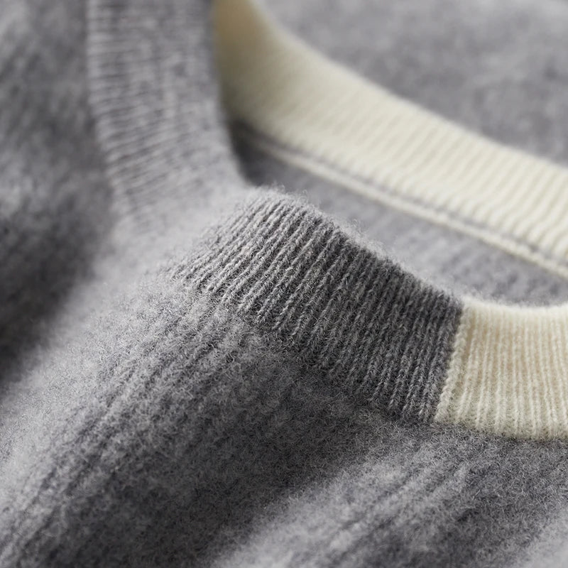 Caldenmer — Men's Merino Wool Sweater with Soft Warmth and Breathability (Gray S) - | Zavonix