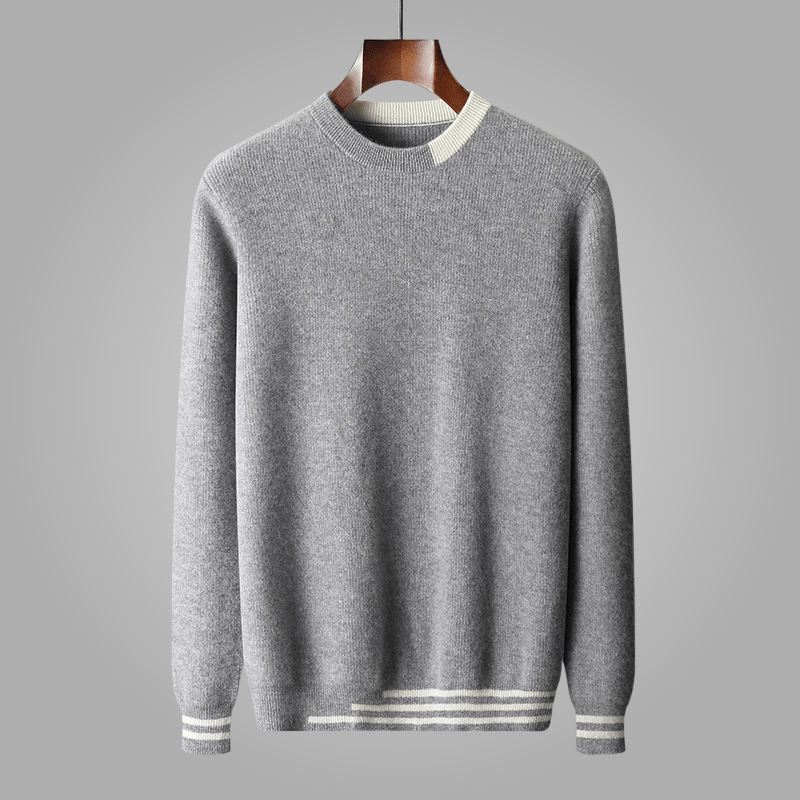 Caldenmer — Men's Merino Wool Sweater with Soft Warmth and Breathability (White S) - | Zavonix