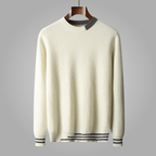 Caldenmer — Men's Merino Wool Sweater with Soft Warmth and Breathability (White S) - | Zavonix