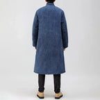 Calder — Men’s Corduroy Coat with Quilted Warmth and Toggle Closures (Brown S) - | Zavonix