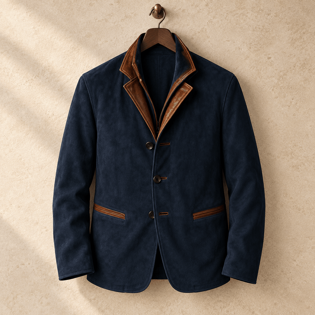 Calder Vintage Jacket in Blue