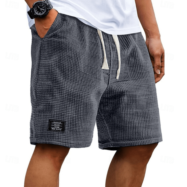Calder Waffle-Texture Drawstring Shorts product image 1