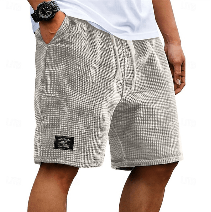 Calder Waffle-Texture Drawstring Shorts product image 2