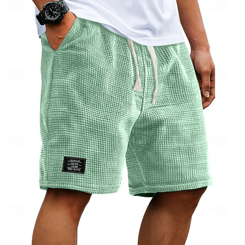 Calder Waffle-Texture Drawstring Shorts product image 5