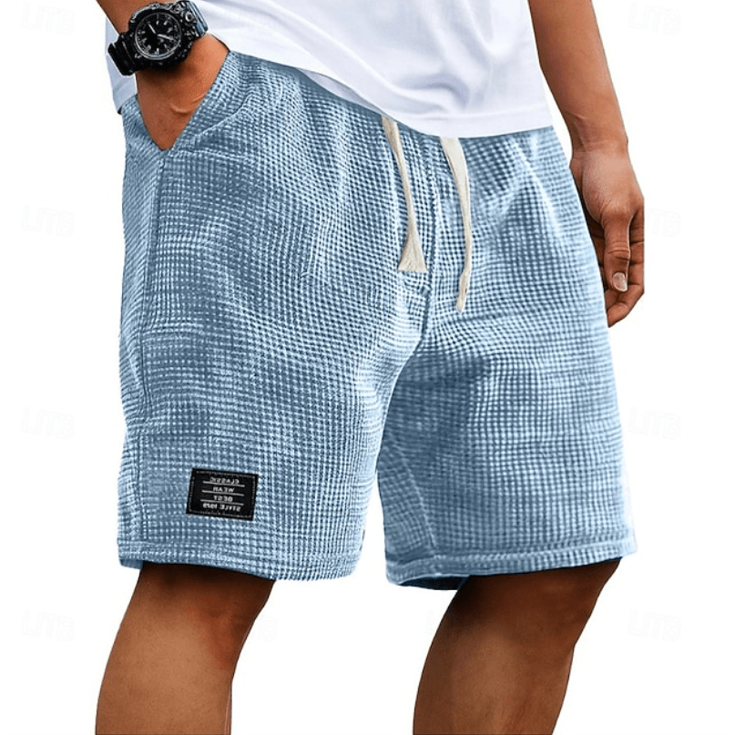 Calder Waffle-Texture Drawstring Shorts product image 6