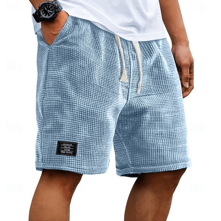 Calder Waffle-Texture Drawstring Shorts product image 6