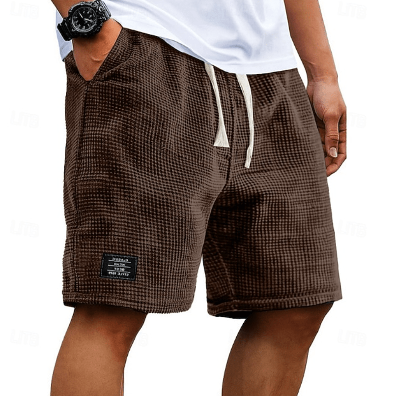 Calder Waffle-Texture Drawstring Shorts product image 7
