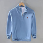 Calenox — Quarter - Zip Knit Sweater for Soft Warmth and Comfort (Light green S) - | Zavonix