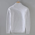 Calenox — Quarter - Zip Knit Sweater for Soft Warmth and Comfort (Gray S) - | Zavonix
