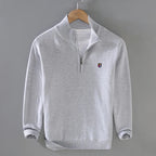 Calenox — Quarter - Zip Knit Sweater for Soft Warmth and Comfort (Light green S) - | Zavonix