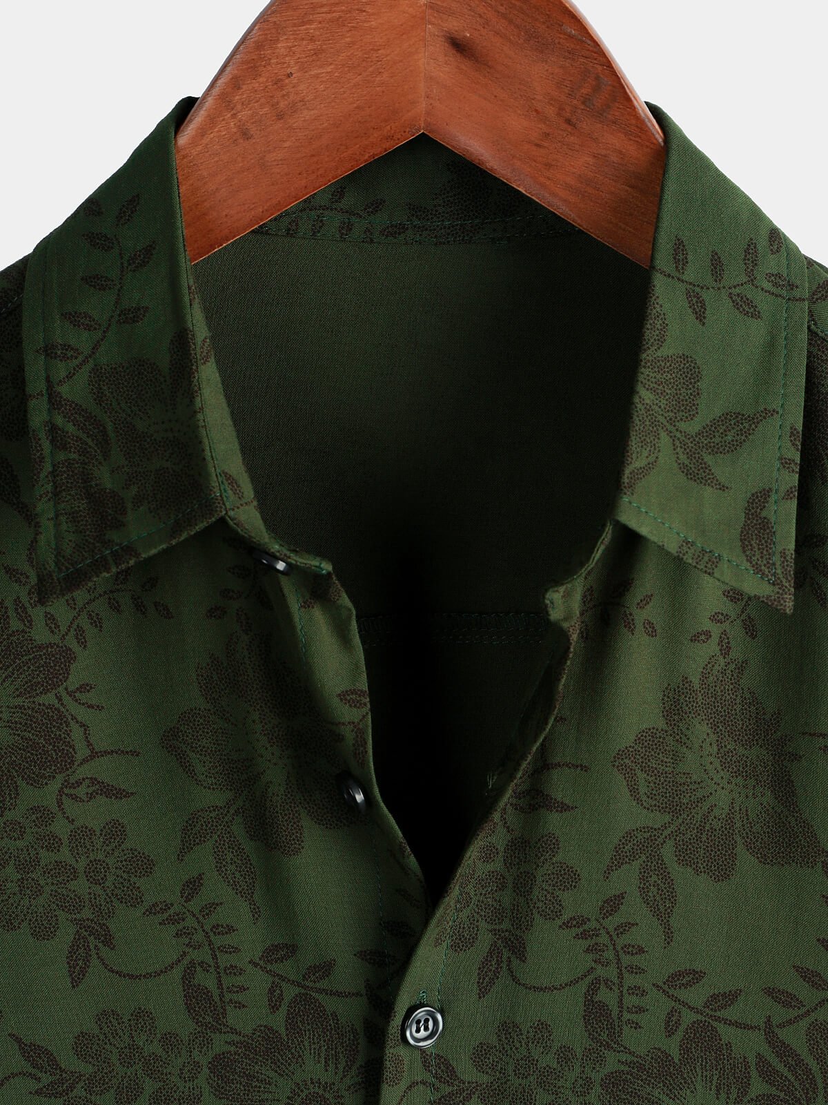 Calenzo — Men's Lightweight Viscose Summer Shirt with Retro Floral Design (S ) - short | Zavonix