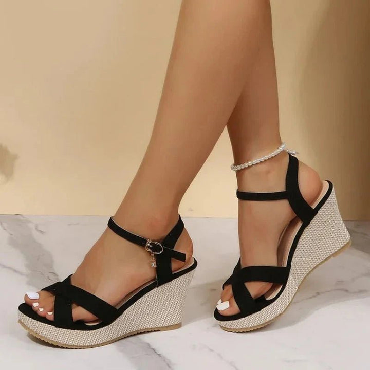 Calista Cross-Strap Wedge Sandals product image 3