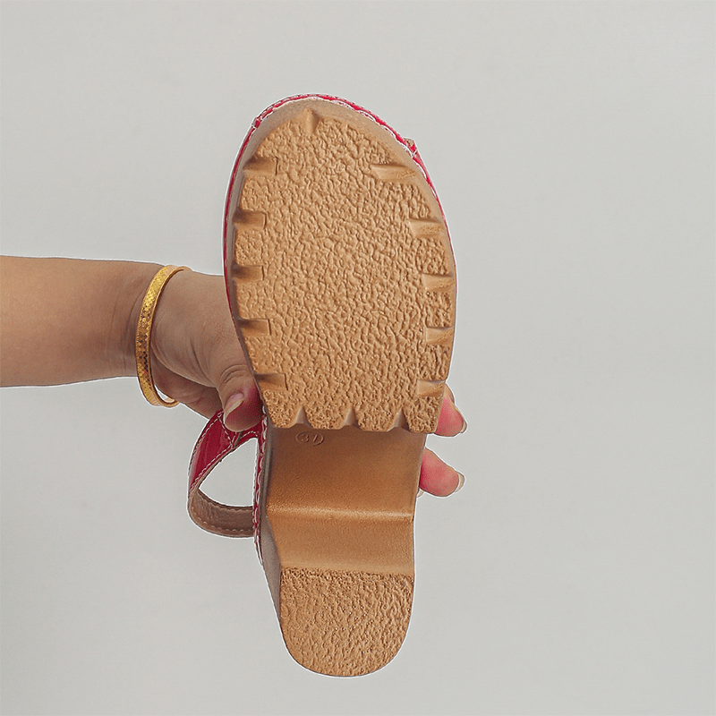 Calista Peep Toe Block Heel Sandals Product Image 07