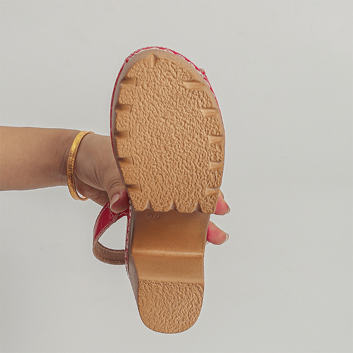 Calista Peep Toe Block Heel Sandals Product Image 07