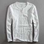 Callen Henley — Soft Cotton Henley Shirt with Relaxed Fit (Black S) - | Zavonix