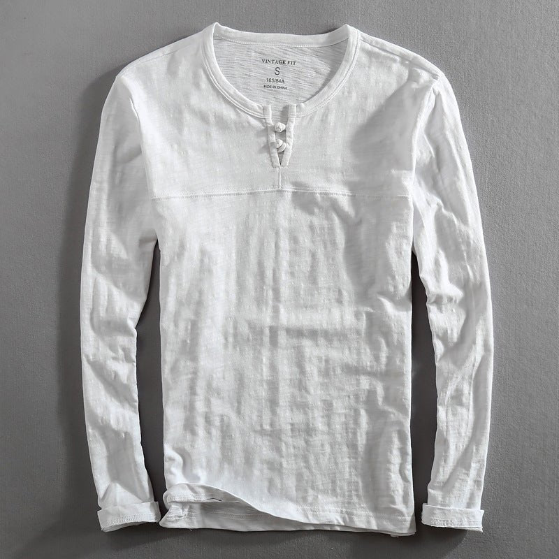 Callen Henley — Soft Cotton Henley Shirt with Relaxed Fit (Black S) - | Zavonix