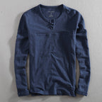 Callen Henley — Soft Cotton Henley Shirt with Relaxed Fit (Black S) - | Zavonix