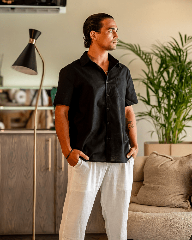 Callum Linen Camp Shirt product image 1