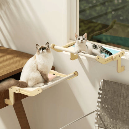 Calmora — Verstellbares Katzen-Hängemattenbett mit waschbarem Segeltuch