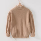 Calvenis Sweater — Soft Merino Wool Knitwear with Timeless Fit (Beige S) - | Zavonix