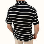 Calveron Polo — Breathable Cotton Shirt with Tailored Fit (Black S) - | Zavonix
