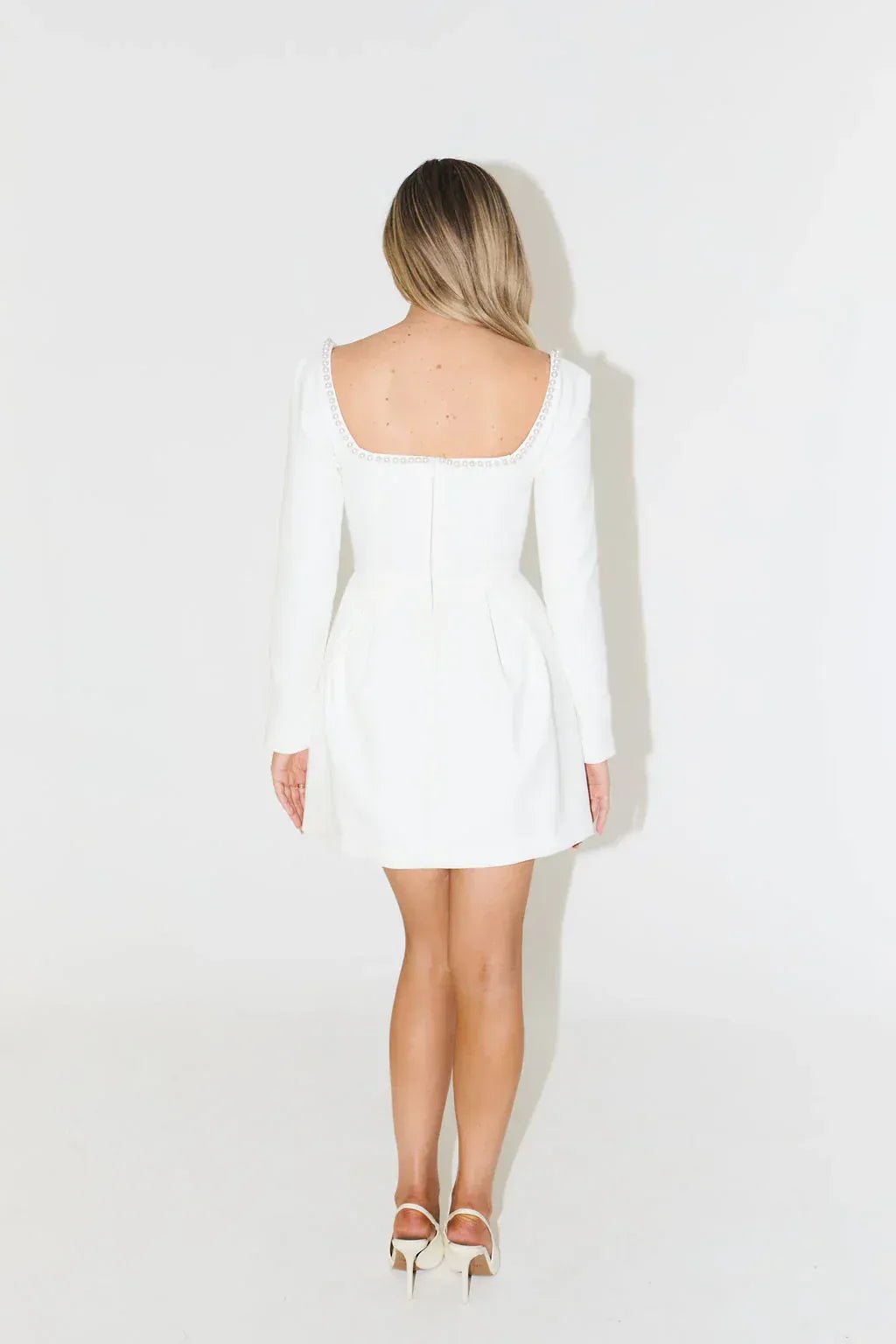 Camille Pearl-Trim Mini Dress product image 8