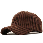 Capri Ribbed Corduroy Cap (Grey ) - | Zavonix