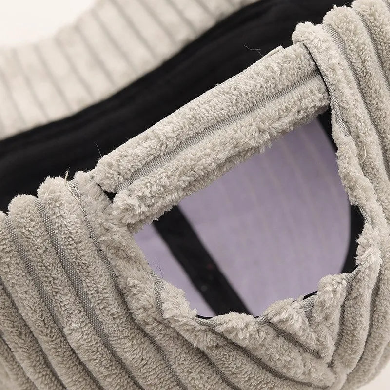 Capri Ribbed Corduroy Cap (Khaki ) - | Zavonix