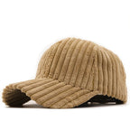 Capri Ribbed Corduroy Cap (White ) - | Zavonix