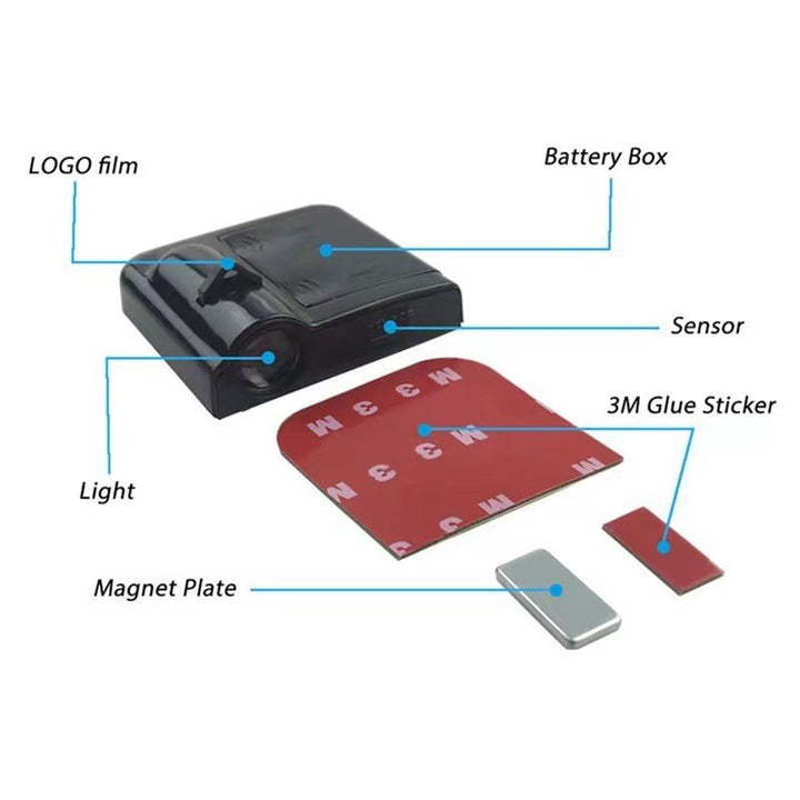 Breeze Car Door Logo Projector Light | Wireless LED Welcome Light 5