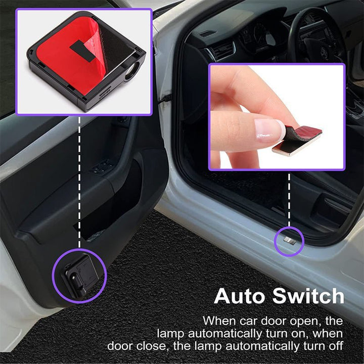 Breeze Car Door Logo Projector Light | Wireless LED Welcome Light 3