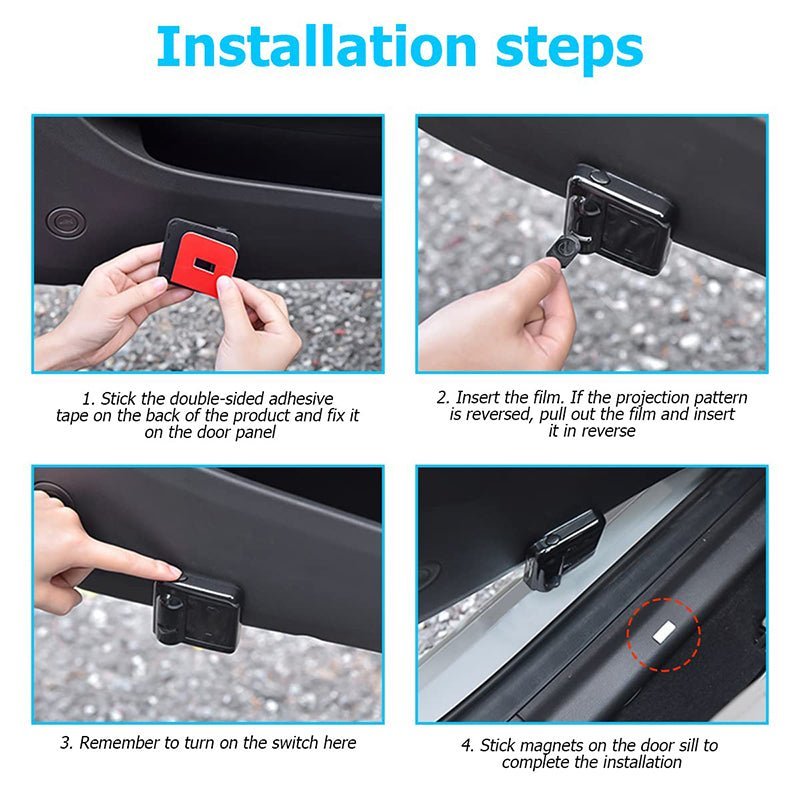 Breeze Car Door Logo Projector Light | Wireless LED Welcome Light 6