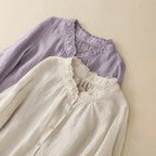 CAROLINA LINEN SHIRT (Cream XS) - | Zavonix