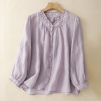 CAROLINA LINEN SHIRT (Cream XS) - | Zavonix