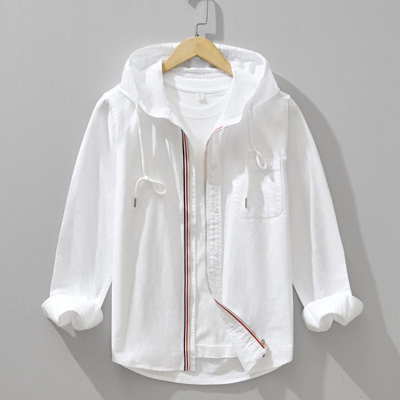 CASA LINEN HOODIE (White XS) - | Zavonix