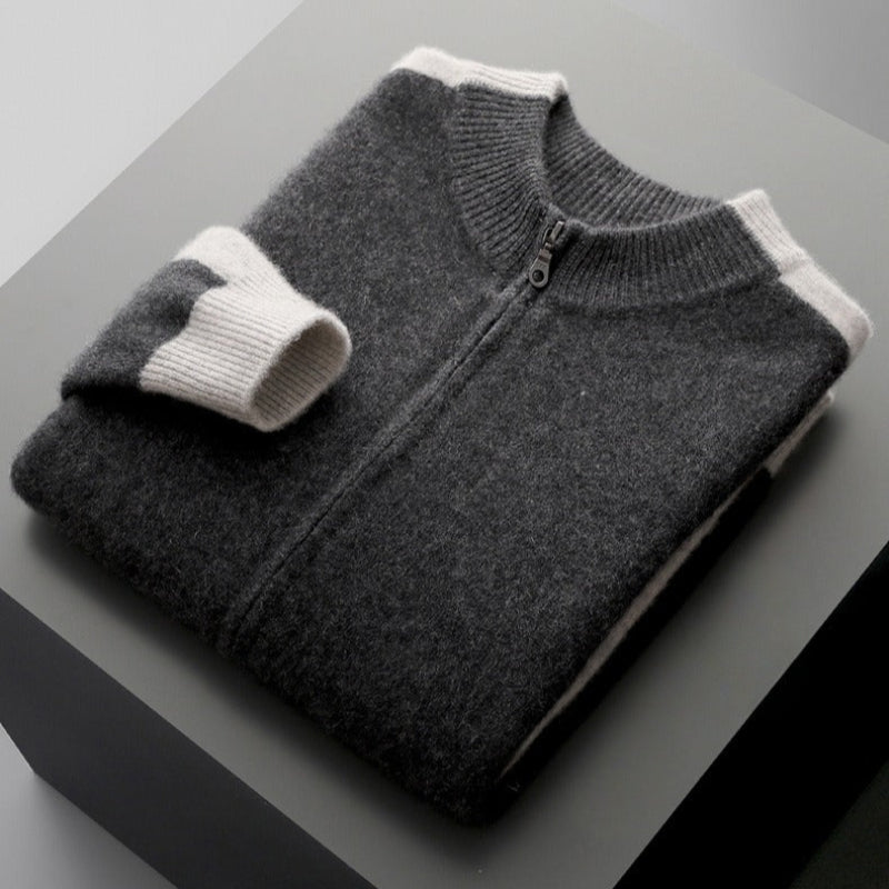 CASA MERINO WOOL JACKET (Dark Gray XS) - | Zavonix