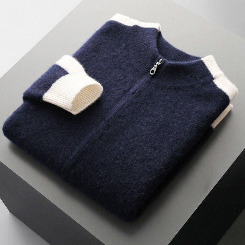 CASA MERINO WOOL JACKET (Navy Blue XS) - | Zavonix