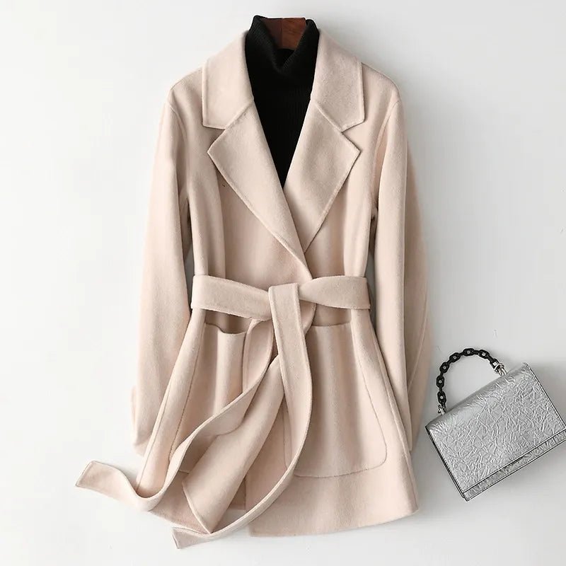Cashmere Power Jacket™ — Command Every Room with Unstoppable Confidence and Soft Sophistication (Beige XS) - | Zavonix