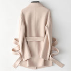 Cashmere Power Jacket™ — Command Every Room with Unstoppable Confidence and Soft Sophistication (Beige XS) - | Zavonix