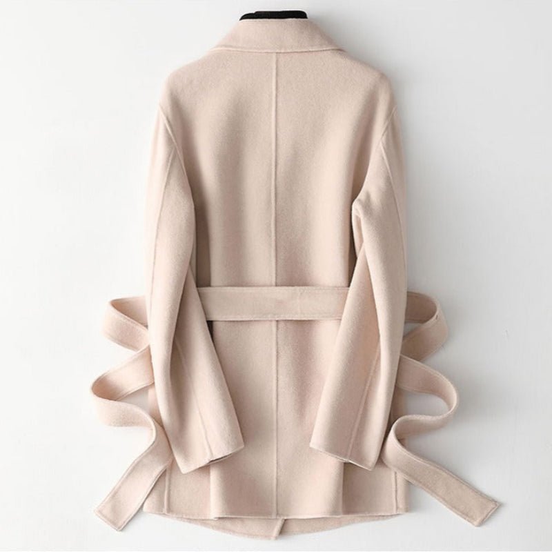Cashmere Power Jacket™ — Command Every Room with Unstoppable Confidence and Soft Sophistication (Beige XS) - | Zavonix